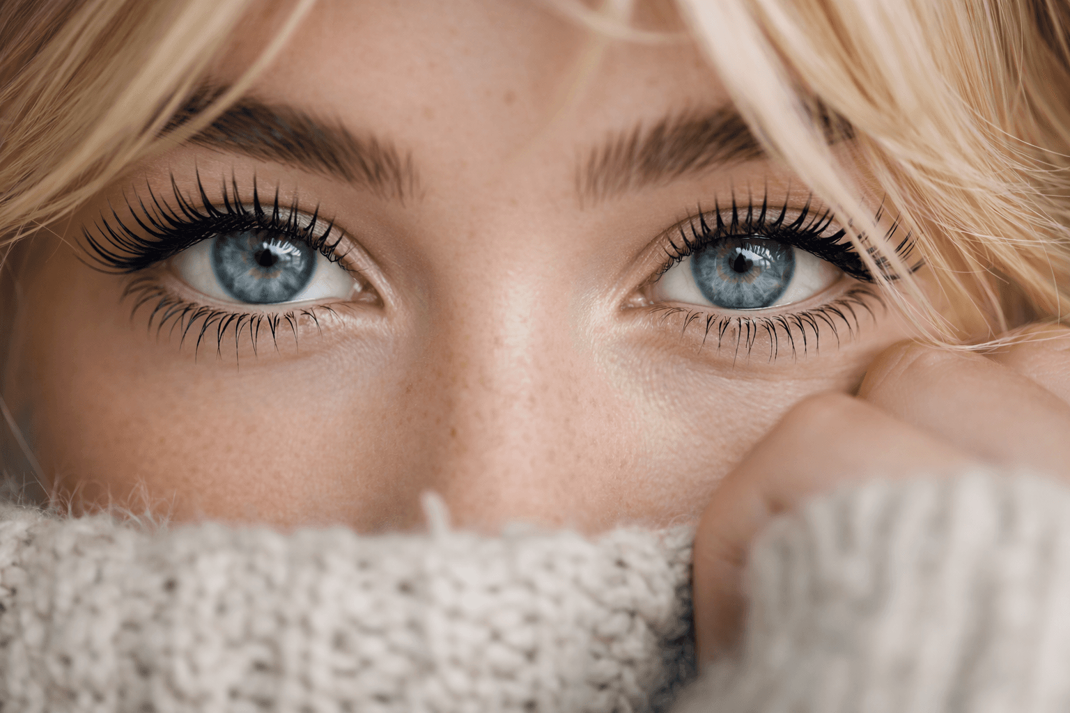 Wimpern nach der Behandlung